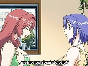 Anime ngực hentai tóc đỏ